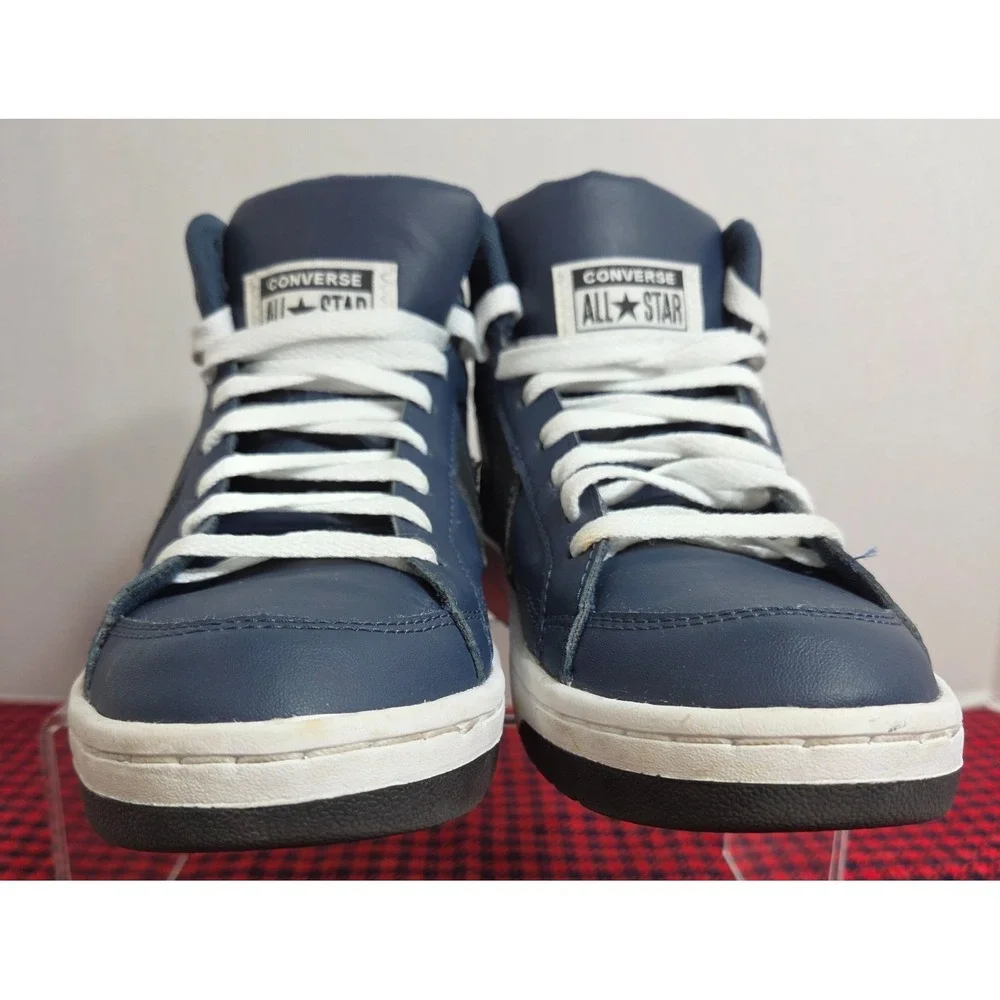 Converse Pro Blaze V2 Leather Mid Navy Black Mens 7 Womens 8.5 StyleCode AO6626C